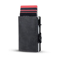 Leather Money Clip Credit Card Holder for Men Women with Pop up Function Mini Card case Hot Selling Business Gift
