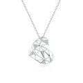 925 Heart Pendant Necklace Jewelry Sterling Silver Fashion Design Deconstruction Party for Women Necklaces Trendy Link Chain