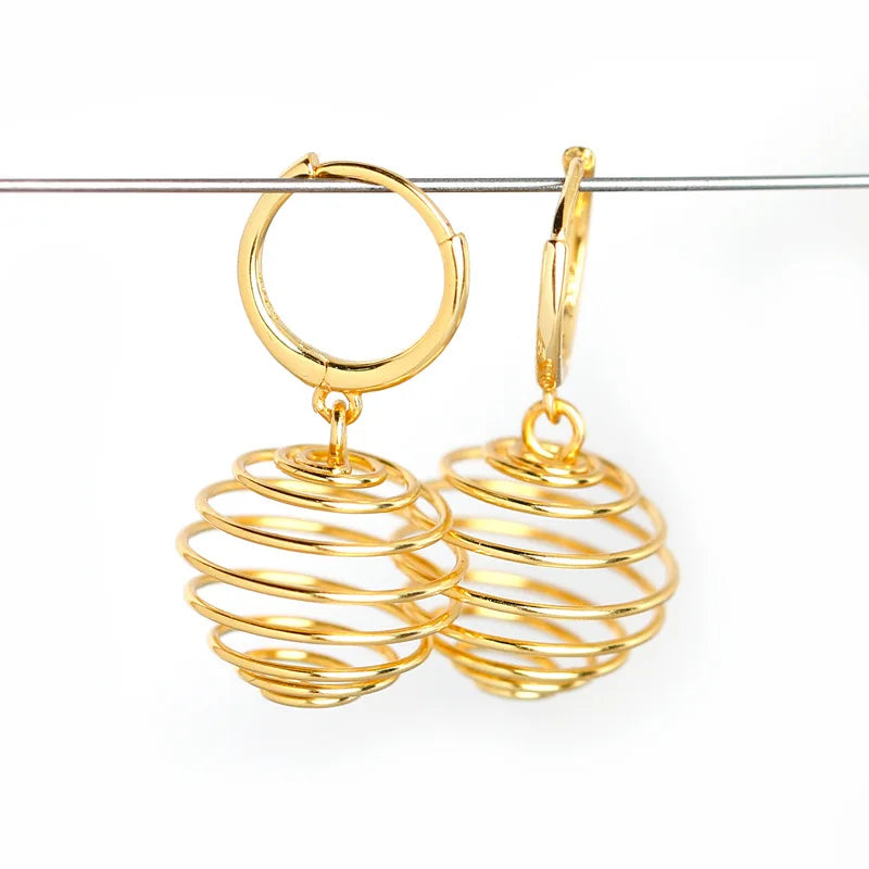 Trendy 925 Sterling Silver Earrings Fine Jewelry Spring Design Hoop Earrings Three-dimensional Circle for Women