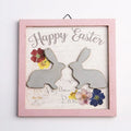 Easter Wooden Ornaments Hunting Bunny Chick Hang Ornament Easter Rabbit Wooden Hanging Craft