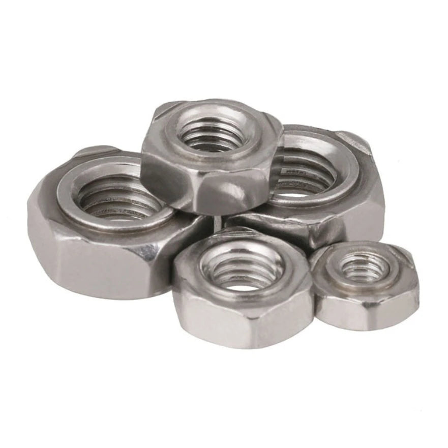 DIN929 A2-70 Hexagon Weld Nuts Hex Spot Weld Screws Nuts GB13681 Hexagonal Welding Nut