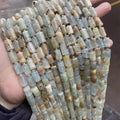 8*11mm Natural Blue Calcite Spacer Beads Cylinder Disk Loose Semi Gemstone Beaded for Beading Jewelry Making