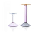 Wholesale Customized New Ins Style Rainbow Glass Candle Holder Creative Design Candlestick