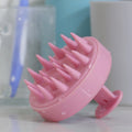 2025 Top Selling Hair Massager Silicone Bath Brush Customized Wheat Straw Brush Scalp Massager Reduce Itchy Scalp Shampoo Brush