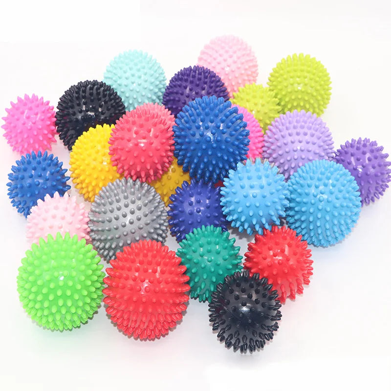 Eco Friendly PVC Spiky Leg Hand Fasciitis Reliever Fitness Relax Yoga Massage Ball