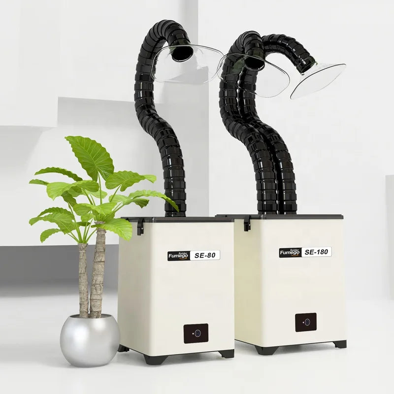 Low Cost Economic Smoke Extractor 150W SE-180 Double Arm Desktop Fume Extractor for Dtf