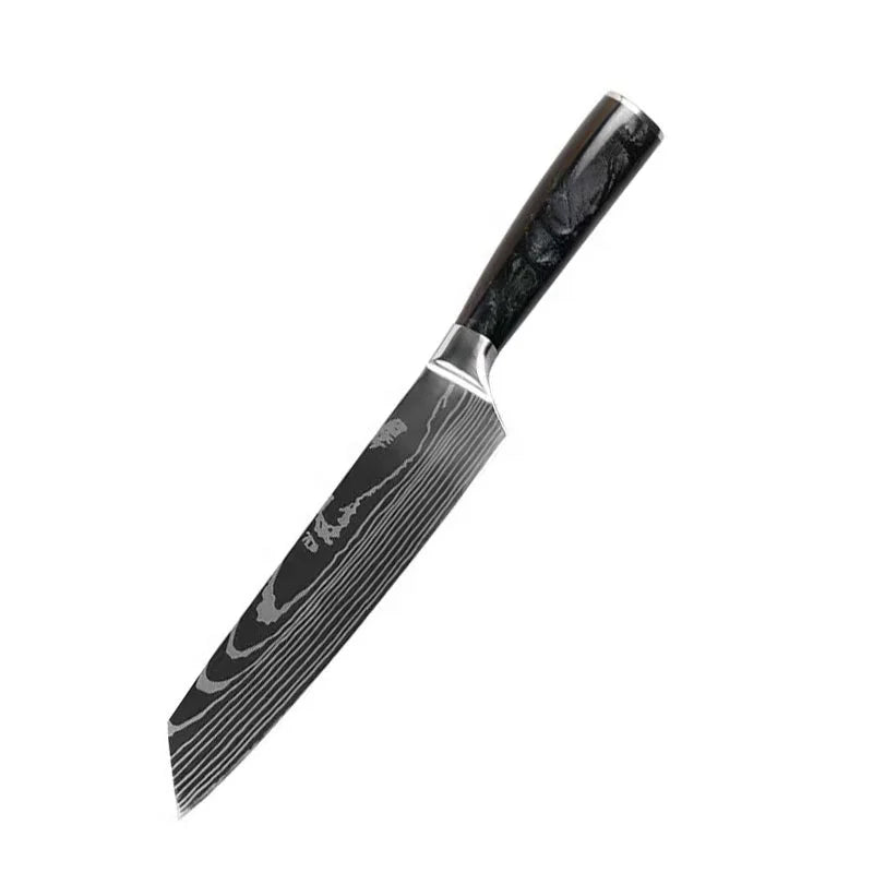 8 Inch Wholesale Stainless Steel Kitchen Ware Sushi Sashimi Dough Cutter Gift Box Multitool Butcher Kitchen Knife