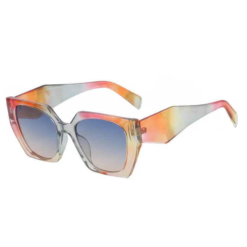 Fashion Cat Eye Sunglasses Women 2024 Luxury Brand Design Vintage Square Punk Sun Glasses for Ladies Shades Retro Eyewear UV400
