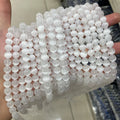 Hot Selling AAA White Gypsum Round Loose Beads Morocco Opal Cat Eyes Agate Stone Loose Beads