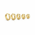 SP 5/67/8/9mm Size Hoop Earrings 925 Sterling Silver Chunky Hoop Earrings for Women Earrings Jewelry