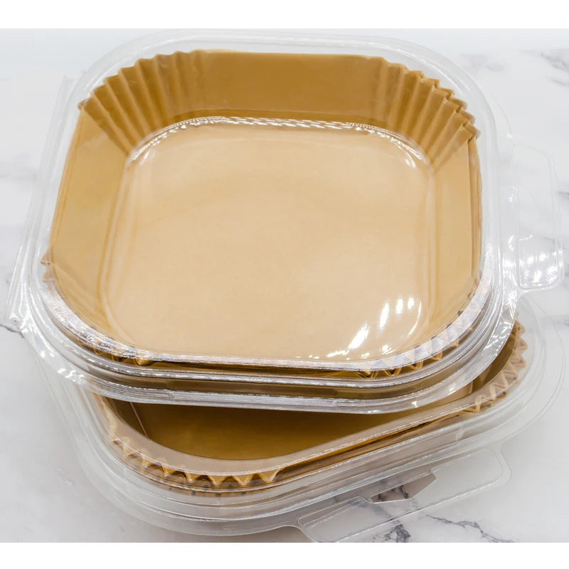 100Pcs Paper Baking Mat Air Fryer Paper for Chicken Non-stick Heat Resistance Disposable Silicone Oil Paper