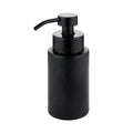 9oz 300ml Cylinder Shape Matte Black Matte White Frosted Clear Glass Soap Bottle With Metal Lotion Foaming Pump