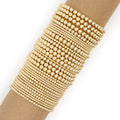 Go2boho Gold Plated Bracelets for Ladies Handmade Jewelry  Golden Bead Pulsera Elastic Jewellery Plain Travel Bracelet Wholesale