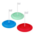 CRESTGOLF Golf Practice Putting Cup Golf Putter Green Cup with Hole and Flag Training Accessories