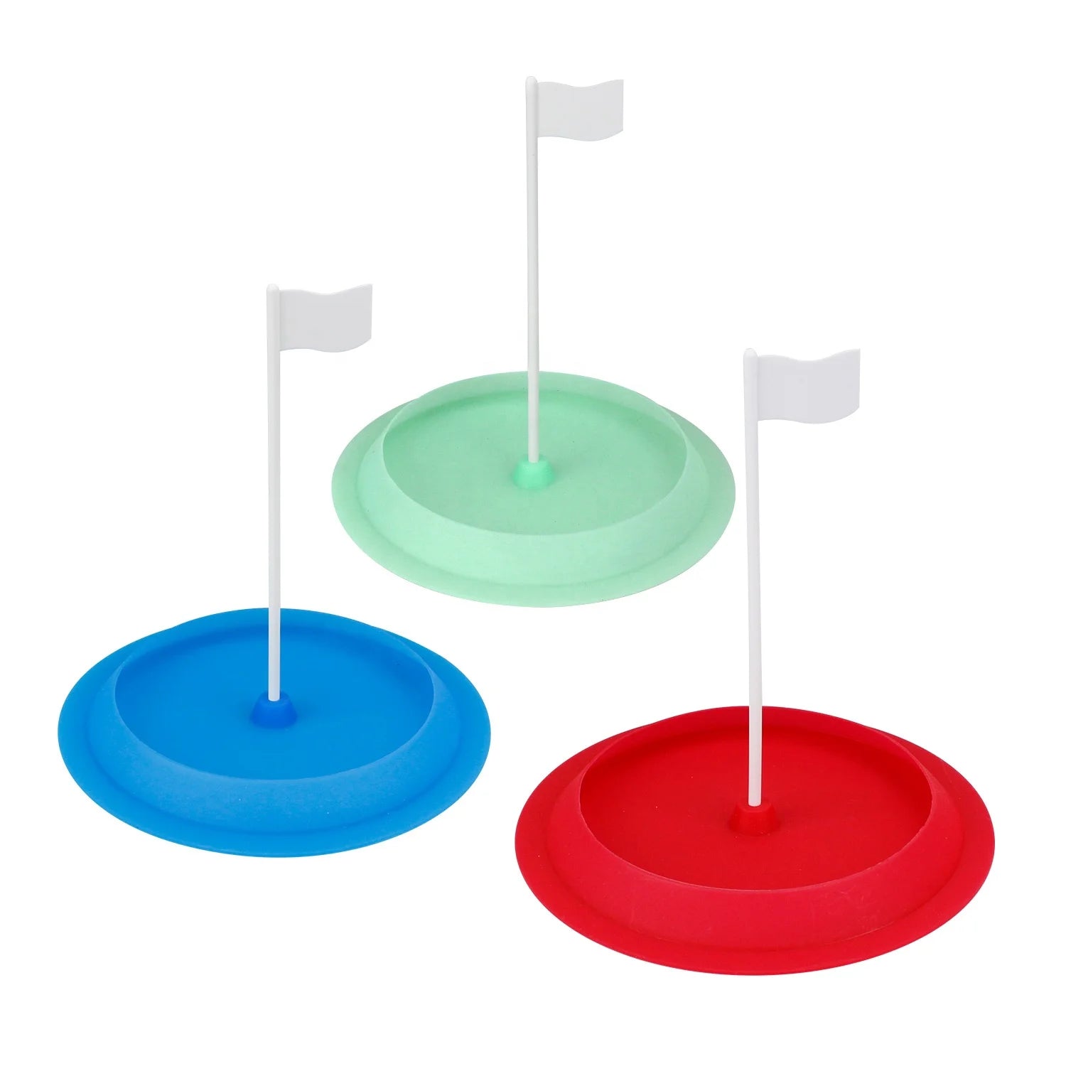 CRESTGOLF Golf Practice Putting Cup Golf Putter Green Cup with Hole and Flag Training Accessories