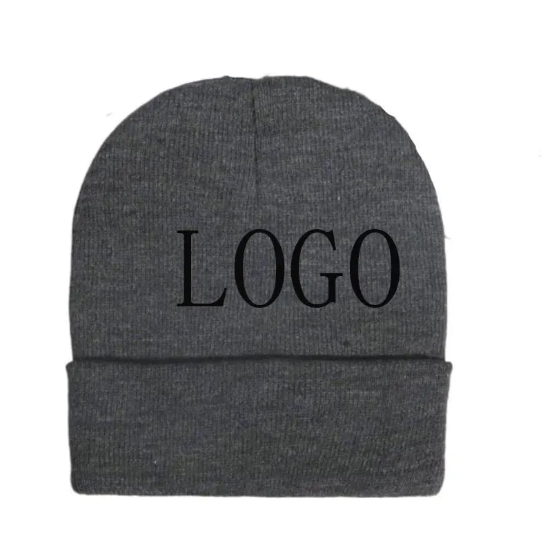 Wholesale New Fashion Trendy 2025 Hot Selling Lightweight Design Custom Private Logo Printed Classic Unisex Knitted Beanie Hats