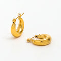 New Tarnish Free & Waterproof Simple Stainless Steel Hoop Earrings Customized Earring Wholesale