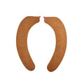 Winter Warm L-shaped Eco-Friendly Toilet Mat Washable Soft Adhesive Cork Two-Piece Bathroom Toilet Pad
