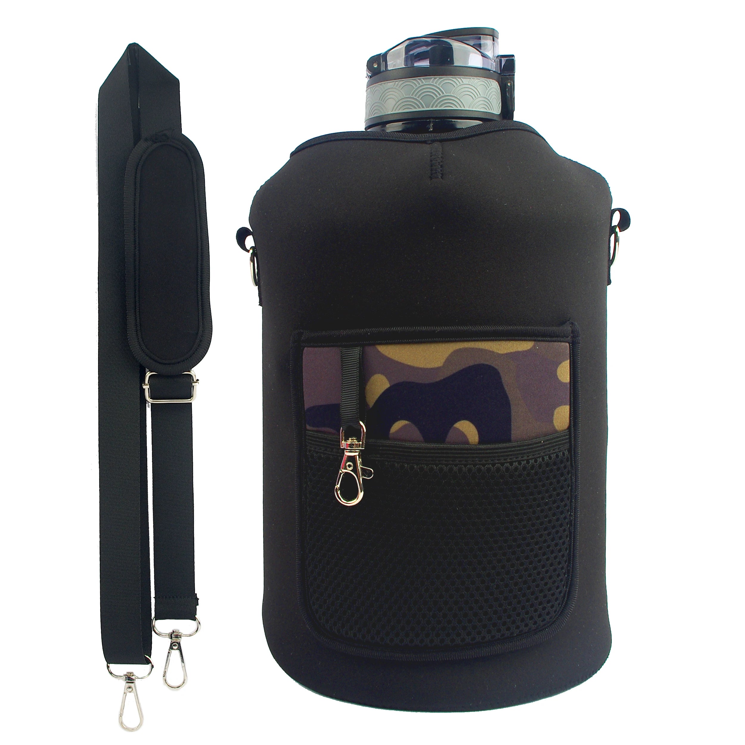 1 Gallon Water Bottle with Straw Motivational Water Bottle with Time Marker Big Water Jug with Handles for Sports