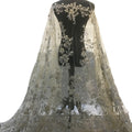 Latest Design Handmade Tulle Embroidery Heavy Beaded Luxury 3D Lace Fabric With Sequence
