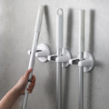SHIMOYAMA Creative Wall Mount Organizer for Kitchen Bathroom Wardrobe Living Room Mop Broom Brush Holder Clip Grippers for Tools