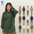Men's 305GSM Autumn Long Sleeve T Shirt Sweatshirts High Street Style Drop Shoulder Oversized Blanks With Embossed Puff Printing