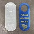 YS Hotel Room Do Not Disturb Don't Out of Office Quiet in a Meeting Please Welcome Knock Door Hanger Card Resin Silicone Molds