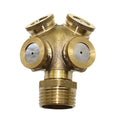 4 Holes Adjustable Brass Misting Nozzle Garden Sprinklers Irrigation Fittings Spray Fog Nozzle MegaBDM