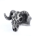 Fallen Angel Fashion Jewelry Stainless Steel Brushed Surface Lucifer Goat Head of Satan Rings for Men Women Boy Party
