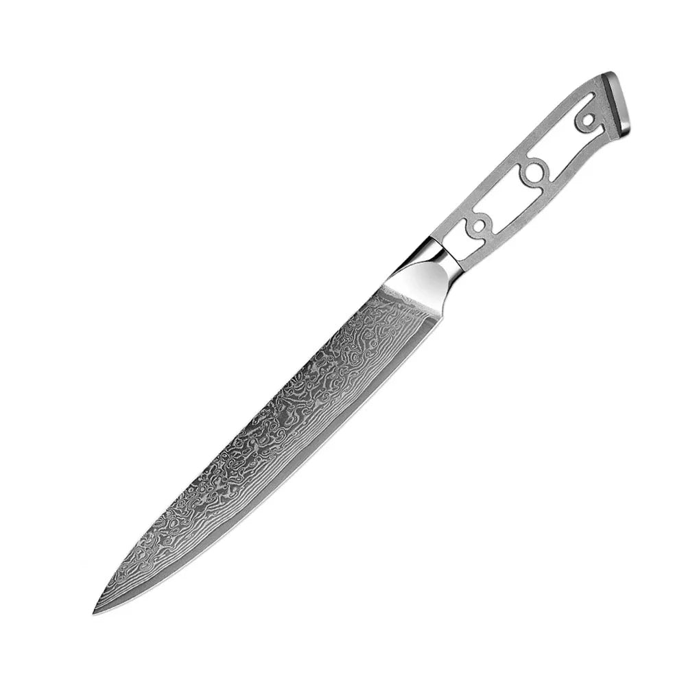 67-layer Damascus Steel Blank DIY Kitchen Knife Blank Chef Knife Blade Factory Custom Production Sharp Various Knives