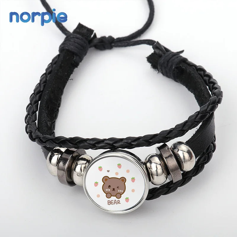New Arrival Customize Sublimation Blank Leather Designer Bracelets Bangle