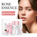Rose Skin Care Set (New) Private Label Skin Whitening Gentle Exfoliating Facial Cleanser Rose Skin Care Set