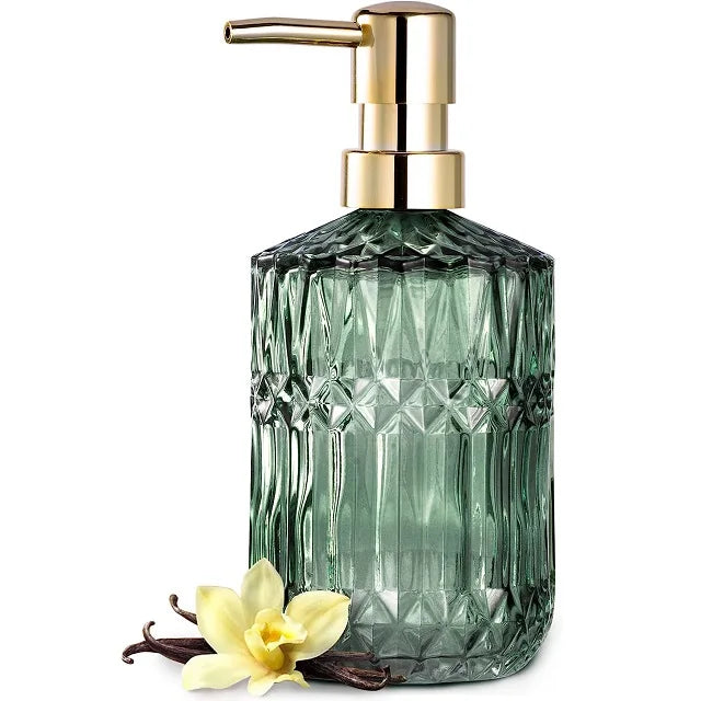 Hot Sale 400ml Glass Hand Soap Dispenser with ABS Plastic Pump for Kitchen & Bathroom Lotion Dispensing