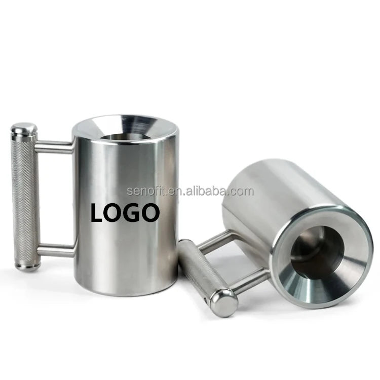 SENAOFIT Dumbbell Heavy Mug 8kg Fitness Home Gym Dumbbell Cup 304 Stainless Steel 10kg Mug Office Coffee&Water Cup