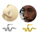 Gaby 316L Stainless Steel Nose Ring L Snake Nose Ring for Women Men the Best Body Jewelry Wholesale That's Trending Nose Ring