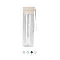 Round Plastic Water Bottle Custom Logo Large Capacity 800ml Double Wall Clear Water Bottle for Juice
