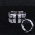 Starsgem Jewelry14k White Gold Classic Wedding Band Engagement Ring Men's Solid Signet Ring Simple Design Men Gold Ring