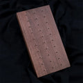 Wholesale Custom  Walnut 14G16G Porous Perforated Jewelry Display Stand Lip Nail Tongue Nail Internal Thread Display Stand