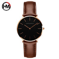 Hannah CH36 Top Brand Japan Quartz Movement Watch Fashion Simple Causal Leather Strap Female Waterproof Wristwatches
