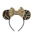 2022 Festival Party Hair Accessories Mouse Ears Head Bands Snow-White Bow Knot Glitter Headbands for Kids Princess Head Bands