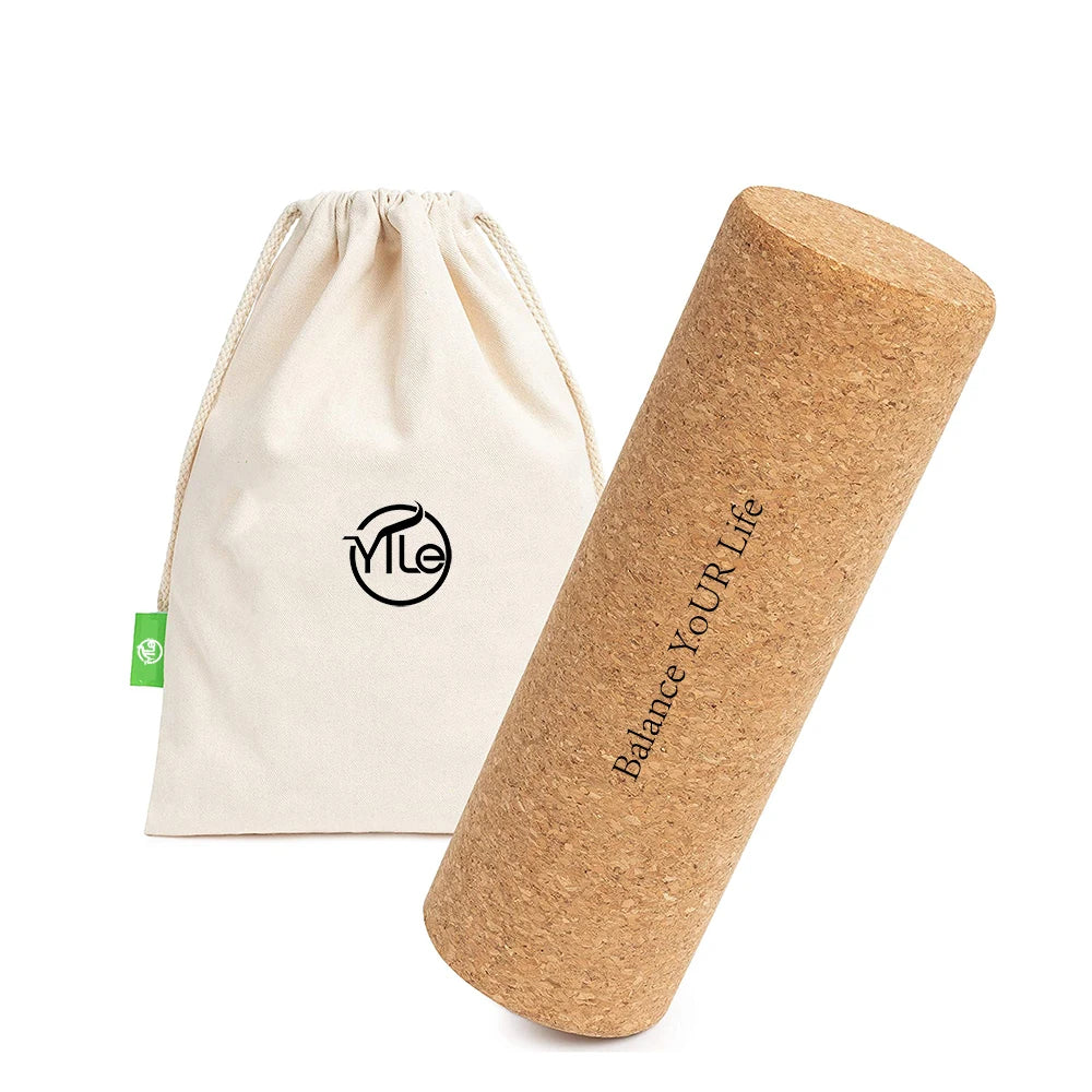 Natural Muscle Cork Roller Laser logo Diameter 150 mm 40cm Length for Balance Board