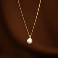 2025 Trendy Pearl Beaded Necklace 18K Gold Plated Necklace Dainty Waterproof Jewelry for Women