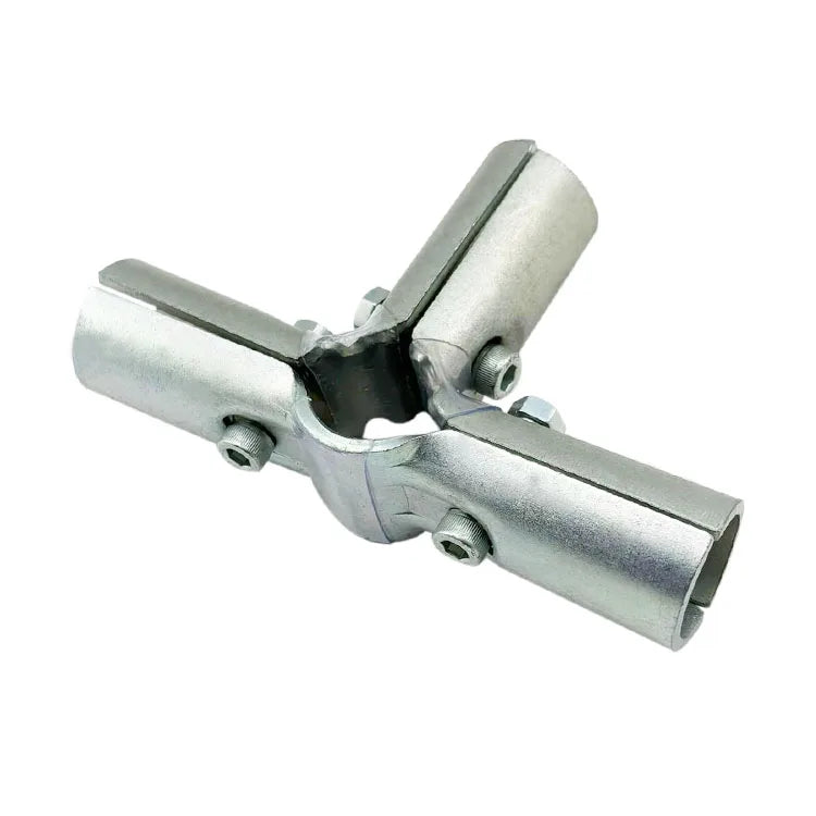 3/4 Inch 4 Way Steel USA Standard EMT Structural Pipe Connector Electrical Conduit Connectors DIY Shelves Desks Greenhouse
