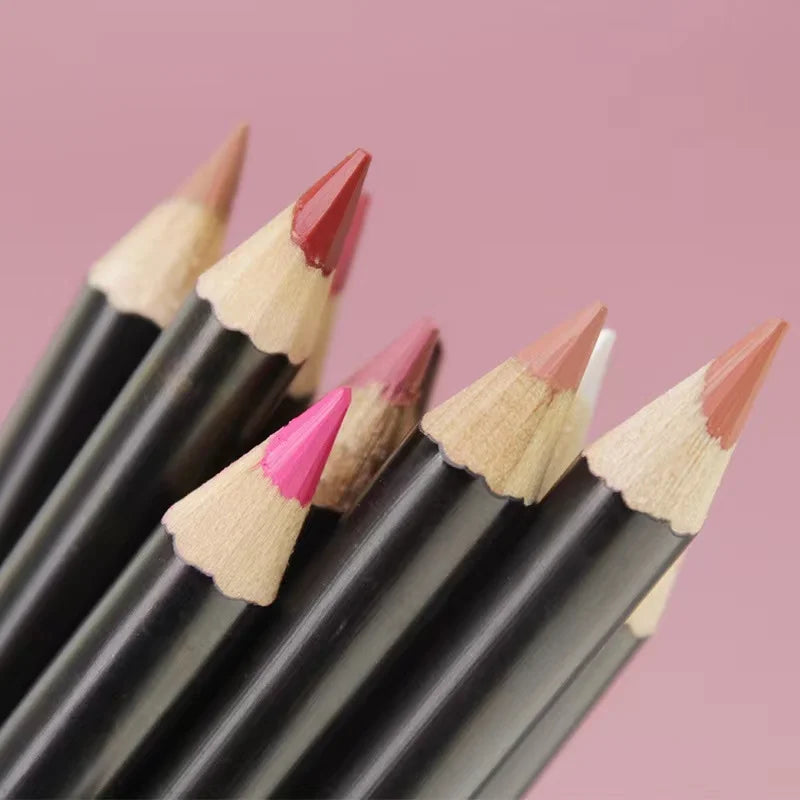 25 Colors Vegan Creamy Lip Liner Custom Logo Lip Liner Waterproof Lip Liner Pencil