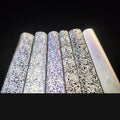 Silver Color Printed PES Elastic Stretchy PU TPU Reflective Heat Thermal Press Transfer Iron on Reflector Vinyl Film Sheet Roll