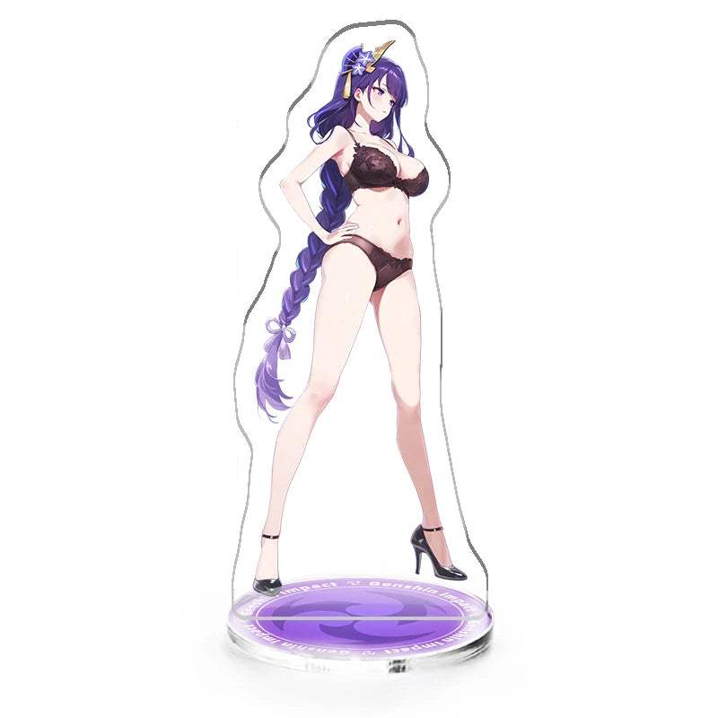 OEM Custom Genshin Impact Acrylic Standee Table Stand Holographic Arrylic Personality Display Stand for Home Decoration