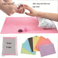 20pcs/bag Disposable Foldable Clean Pad Beauty Nail Care Polish Waterproof Tablecloth Lint Paper Practice Nail Art Table Mat