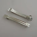 10cm 3.85 Inch Star Metal French Hair Barrettes Clips with Three Locks Plain Hairpins for Handmade Hair Jewelry