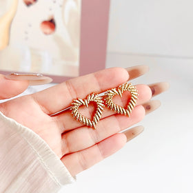 316L Stainless Steel 18K Gold Plated New Style Wing Earrings Waterproof Non-Tarnish Fashion Jewelry