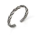 2022 Fashion Mens Bangles Silver Adjustable Bangles Vintage Statement Twist Bangles for Women and Men